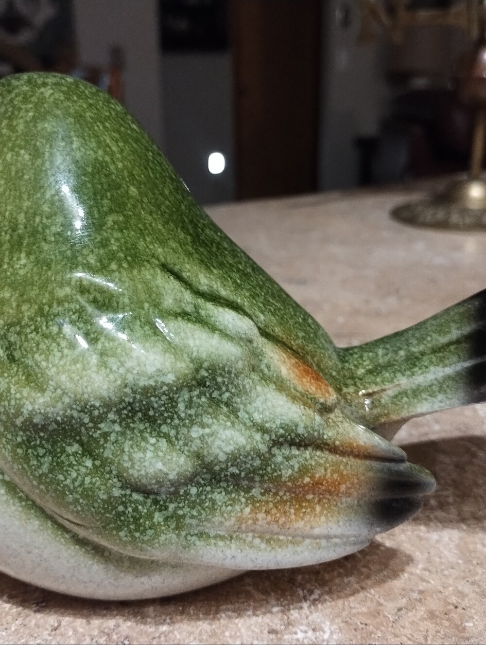 Cute Green Bird Figurine - Picture 3 of 6